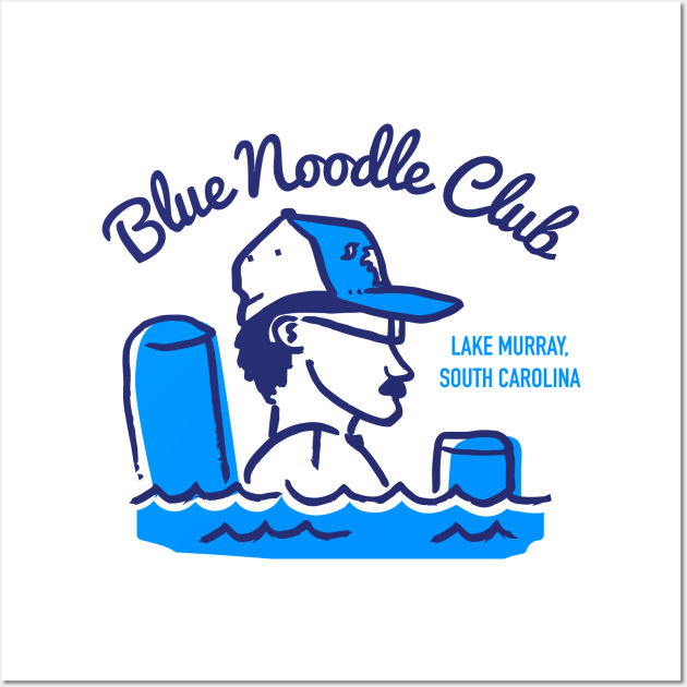 Blue Noodle Club Wall Art by CrystalCoveApparel